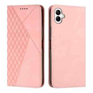 For Samsung Galaxy A07 4G Diamond Splicing Skin Feel Magnetic Leather Phone Case(Rose Gold)