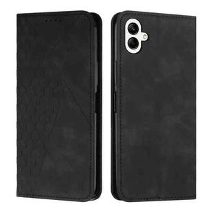 For Samsung Galaxy A07 4G Diamond Splicing Skin Feel Magnetic Leather Phone Case(Black)