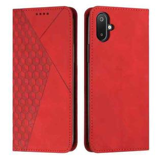 For Samsung Galaxy F06 5G / M06 5G Diamond Splicing Skin Feel Magnetic Leather Phone Case(Red)