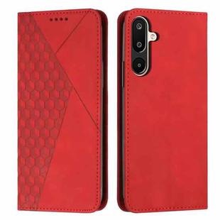 For Samsung Galaxy F16 5G / M16 5G Diamond Splicing Skin Feel Magnetic Leather Phone Case(Red)