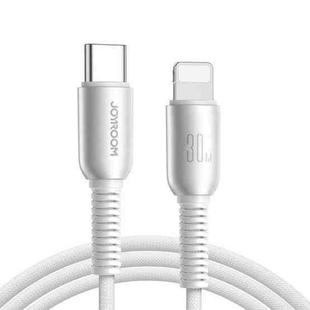 JOYROOM S-A51 Cutting-Edge Series 3A Fast Charging Data Cable, Type-C to 8 Pin Cable, Length: 1.2m(Light Gray)