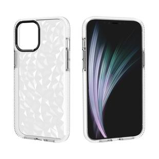 For iPhone 12 mini Shockproof Diamond Texture TPU Protective Case(White)