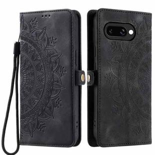 For Google Pixel 9a Skin Feel Totem Embossed Leather Phone Case(Black)