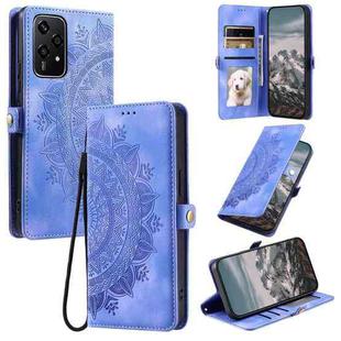 For Honor 200 Lite Global Skin Feel Totem Embossed Leather Phone Case(Purple)