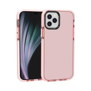 For iPhone 12 mini Shockproof High Transparency TPU Protective Case(Pink)