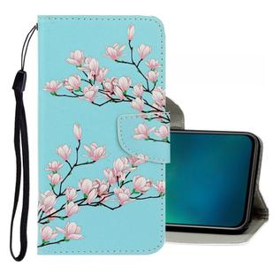 For Vivo V17 Pro 3D Colored Drawing Horizontal Flip PU Leather Case with Holder & Card Slots & Wallet(Magnolia)