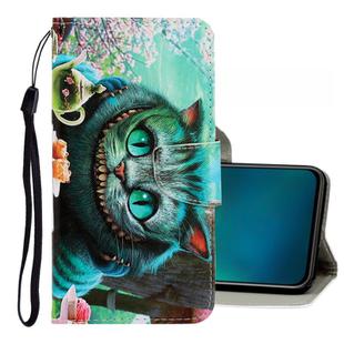 For Vivo V17 Pro 3D Colored Drawing Horizontal Flip PU Leather Case with Holder & Card Slots & Wallet(Green Eyes)