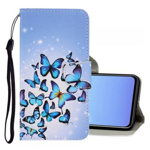 For Vivo V17 / V19 (Indonesia) 3D Colored Drawing Horizontal Flip PU Leather Case with Holder & Card Slots & Wallet(Multiple Butterflies)