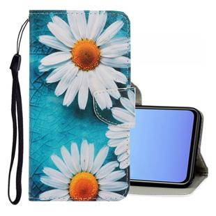 For Vivo V19 3D Colored Drawing Horizontal Flip PU Leather Case with Holder & Card Slots & Wallet(Chrysanthemum)