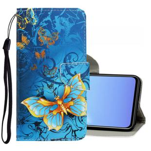 For Vivo V19 3D Colored Drawing Horizontal Flip PU Leather Case with Holder & Card Slots & Wallet(Jade Butterfly)