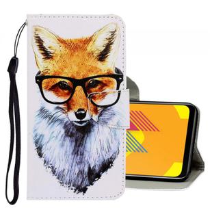 For Vivo Y11 (2019) 3D Colored Drawing Horizontal Flip PU Leather Case with Holder & Card Slots & Wallet(Fox)