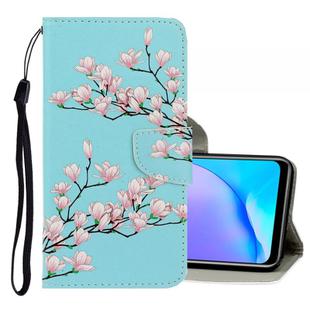For Vivo Y17 / Y12 / Y15 3D Colored Drawing Horizontal Flip PU Leather Case with Holder & Card Slots & Wallet(Magnolia)