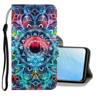 For Vivo Y19 3D Colored Drawing Horizontal Flip PU Leather Case with Holder & Card Slots & Wallet(Mandala)