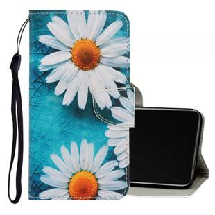 For Vivo Y50 / Y30 3D Colored Drawing Horizontal Flip PU Leather Case with Holder & Card Slots & Wallet(Chrysanthemum)