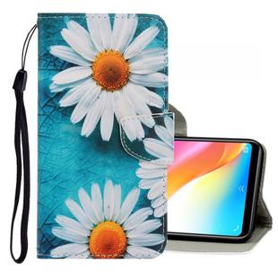 For Vivo Y91 / Y95 / Y91i 3D Colored Drawing Horizontal Flip PU Leather Case with Holder & Card Slots & Wallet(Chrysanthemum)