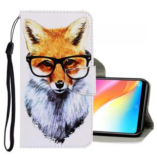 For Vivo Y91 / Y95 / Y91i 3D Colored Drawing Horizontal Flip PU Leather Case with Holder & Card Slots & Wallet(Fox)