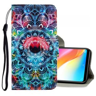 For Vivo Y91 / Y95 / Y91i 3D Colored Drawing Horizontal Flip PU Leather Case with Holder & Card Slots & Wallet(Mandala)