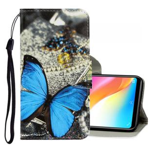 For Vivo Y91 / Y95 / Y91i 3D Colored Drawing Horizontal Flip PU Leather Case with Holder & Card Slots & Wallet(A Butterfly)