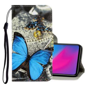 For Vivo Y91C  3D Colored Drawing Horizontal Flip PU Leather Case with Holder & Card Slots & Wallet(A Butterfly)