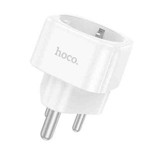 hoco AC20D India Plug To EU Plug Power Adapter Travel Charger(White)