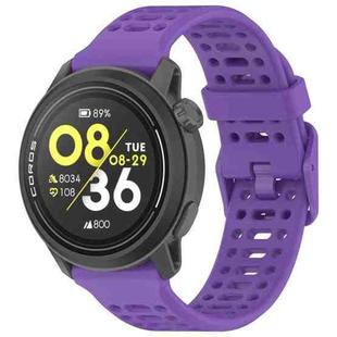 For COROS PACE 3 Color Buckle Liquid Silicone Strap(Purple)