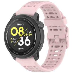 For COROS PACE 3 Color Buckle Liquid Silicone Strap(Sand Pink)