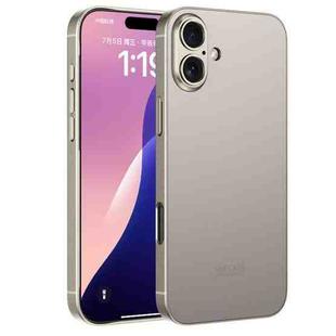 For iPhone 16 Plus GKK AG Craft Skin Feel Full Coverage Phone Case(Titanium Grey)