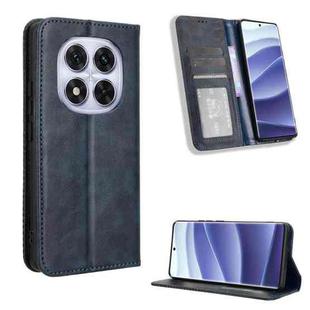 For Redmi Note 14 Pro+ 5G Magnetic Buckle Retro Texture Leather Phone Case(Blue)