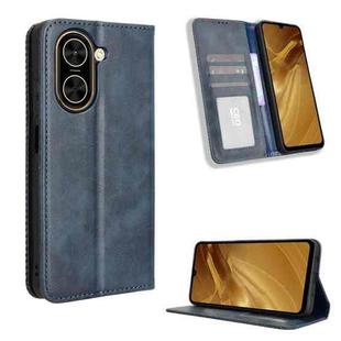 For Redmi A5 4G 173.3mm Magnetic Buckle Retro Texture Leather Phone Case(Blue)