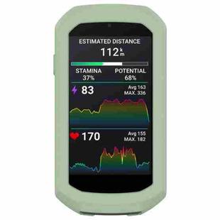 For Garmin Edge 1050 Half Pack Stopwatch Silicone Protective Case(Green)