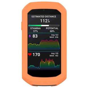 For Garmin Edge 1050 Half Pack Stopwatch Silicone Protective Case(Orange)