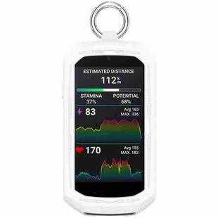 For Garmin Edge 1050 Full Coverage Stopwatch Silicone Protective Case(White)