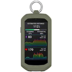 For Garmin Edge 1050 Full Coverage Stopwatch Silicone Protective Case(Dark Green)