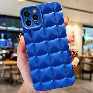 For iPhone 15 Pro Max 3D Grid TPU Phone Case(Blue)