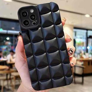 For iPhone 15 Pro Max 3D Grid TPU Phone Case(Black)