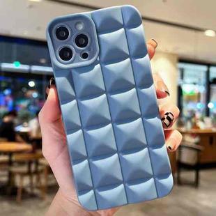 For iPhone 14 Pro Max 3D Grid TPU Phone Case(Baby Blue)