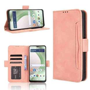 For BLU View 5 Skin Feel Calf Texture Card Slots Leather Phone Case(Pink)