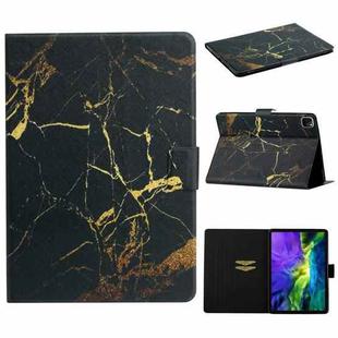 For iPad Pro 11 2024 Colored Drawing Pattern Flip Leather Smart Tablet Case(Black Gold)