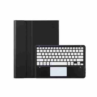 For Xiaomi Redmi Pad Pro 12.1 A0N11-A Detachable Bluetooth Keyboard TPU Lambskin Leather Tablet Case with Touchpad(Black White)