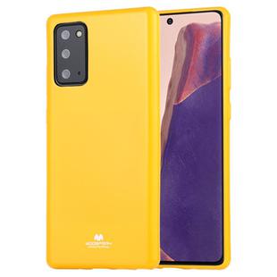 For Samsung Galaxy Note20 GOOSPERY JELLY Full Coverage Soft Case(Yellow)