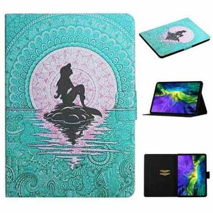 For iPad Pro 11 2024  Colored Drawing Pattern Flip Leather Smart Tablet Case(Mermaid)