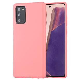 For Samsung Galaxy Note20 GOOSPERY SOFT FEELING Liquid TPU Drop-proof Soft Case(Pink)