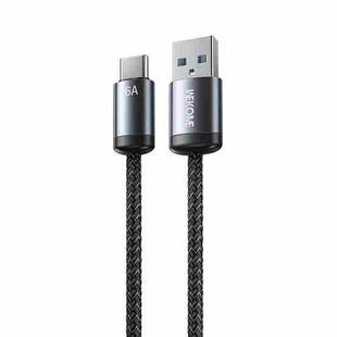 WK WDC-32a Raython Gen2 1m 6A USB to Type-C Fast Charging Data Cable(Black)