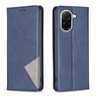 For Redmi A5 4G 171.7mm Rhombus Texture Magnetic Leather Phone Case(Blue)