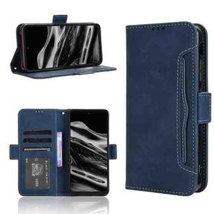 For XReal Beam Pro Skin Feel Calf Texture Card Slots Leather Phone Case(Blue)