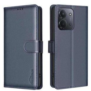 For Redmi 15C 4G 173.1mm / 15C 5G 173.1mm Litchi Texture RFID Anti-theft Leather Phone Case(Blue)
