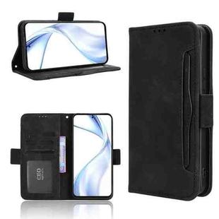 For Fujitsu Arrows Alpha F-51F Skin Feel Calf Texture Card Slots Leather Phone Case(Black)