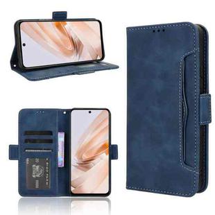 For Redmi 13 4G / Note 13R 5G Skin Feel Calf Texture Card Slots Leather Phone Case(Blue)