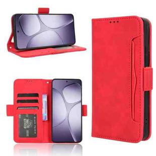 For Redmi K70 Ultra Skin Feel Calf Texture Card Slots Leather Phone Case(Red)