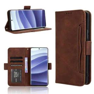 For Redmi Note 14 Pro+ 5G Skin Feel Calf Texture Card Slots Leather Phone Case(Brown)